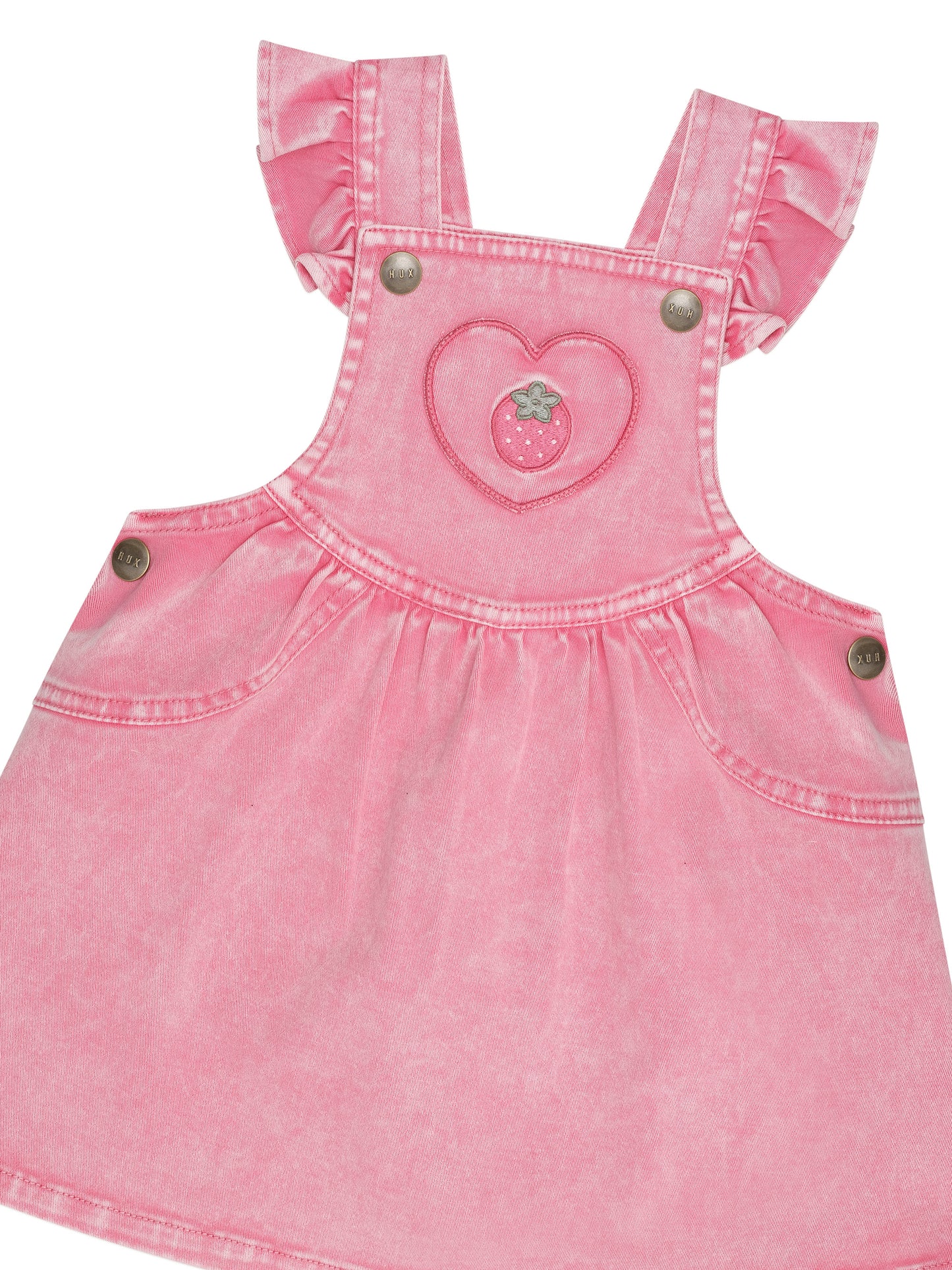 Huxbaby Berry Vintage Pinafore Dress Bubblegum