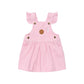 Huxbaby Candy Stripe Pinafore Bubblegum Stripe