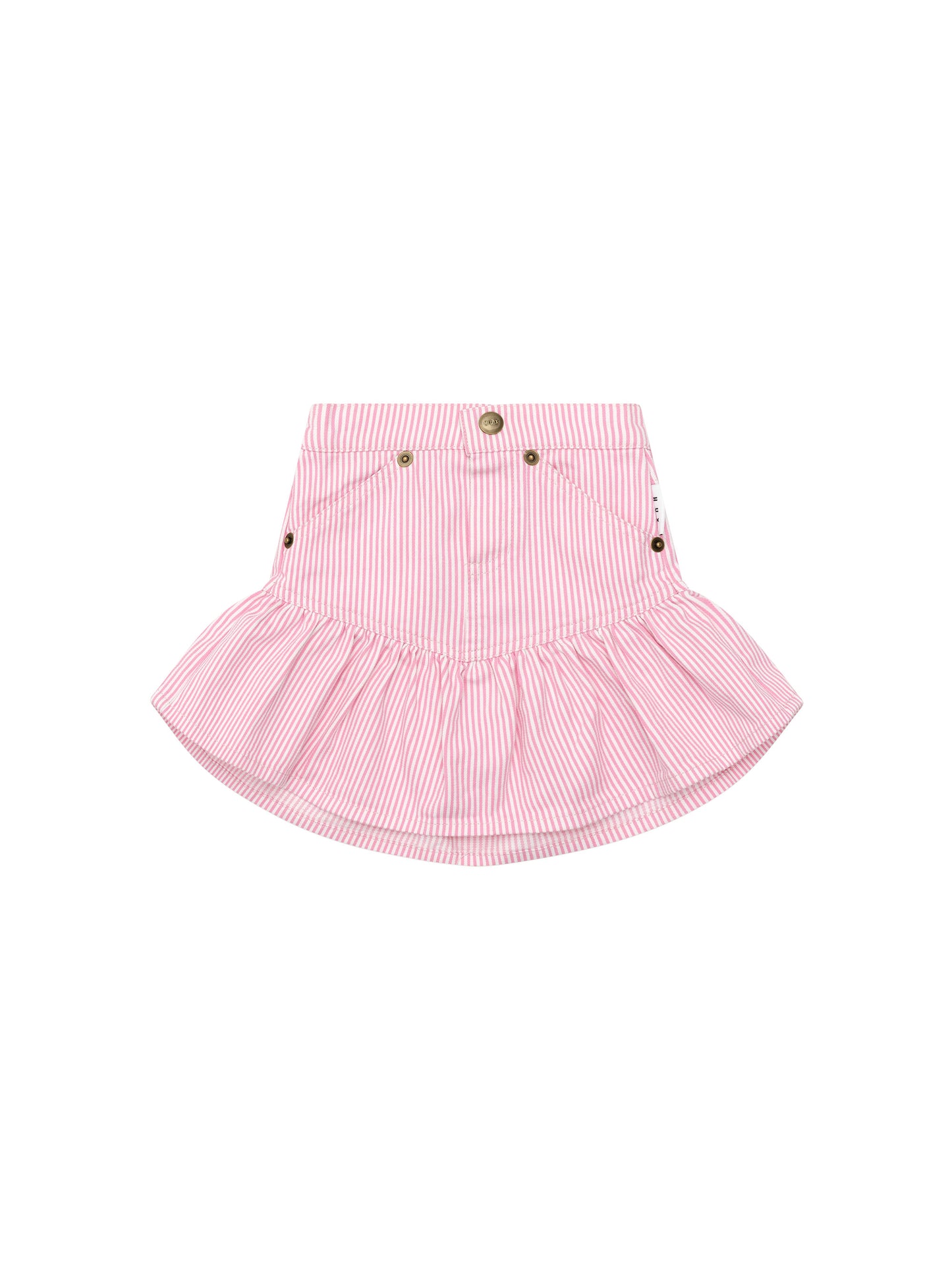 Huxbaby Candy Stripe Frill Skirt Bubblegum Stripe