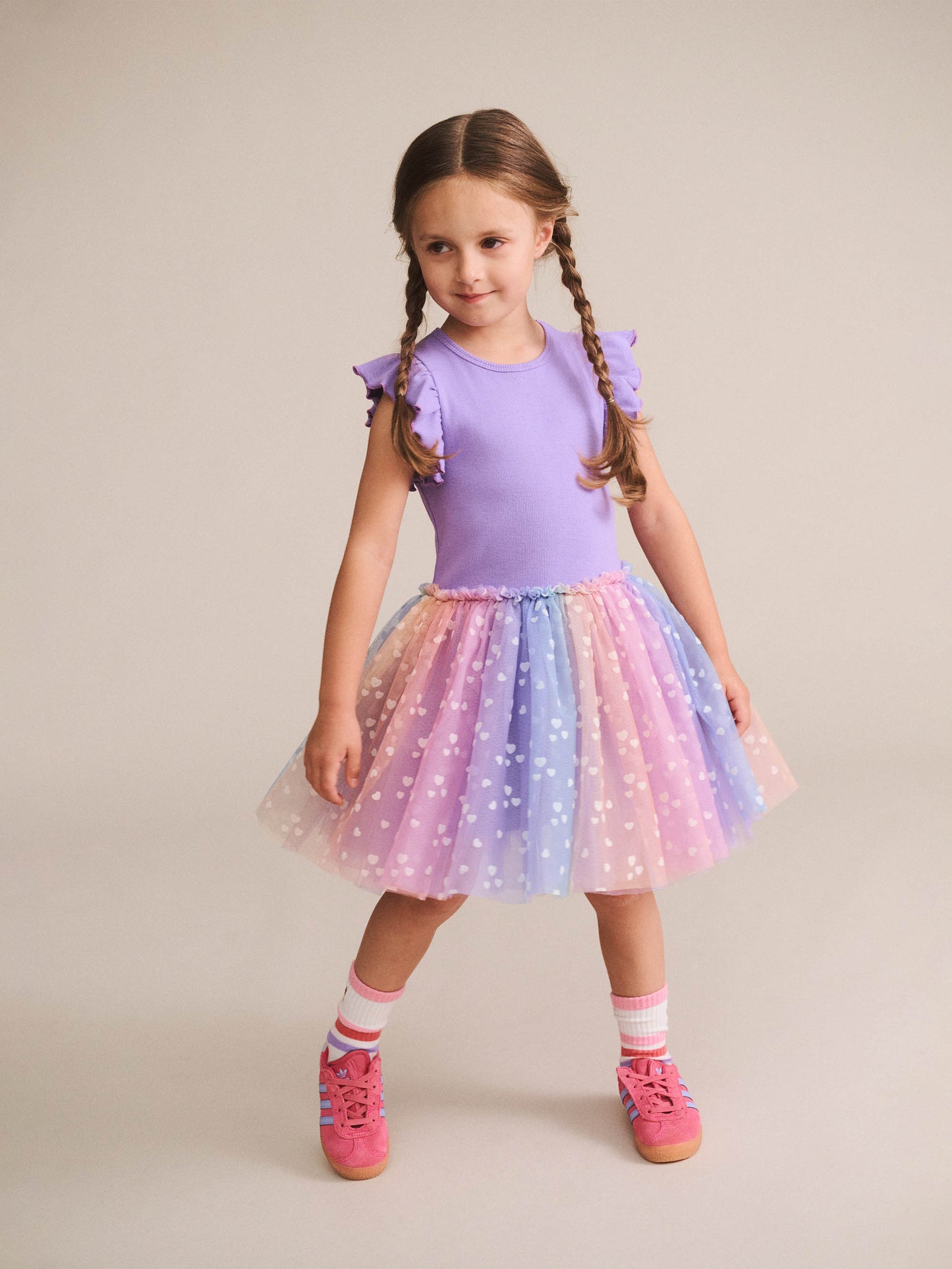 Huxbaby Purple Rib Dress