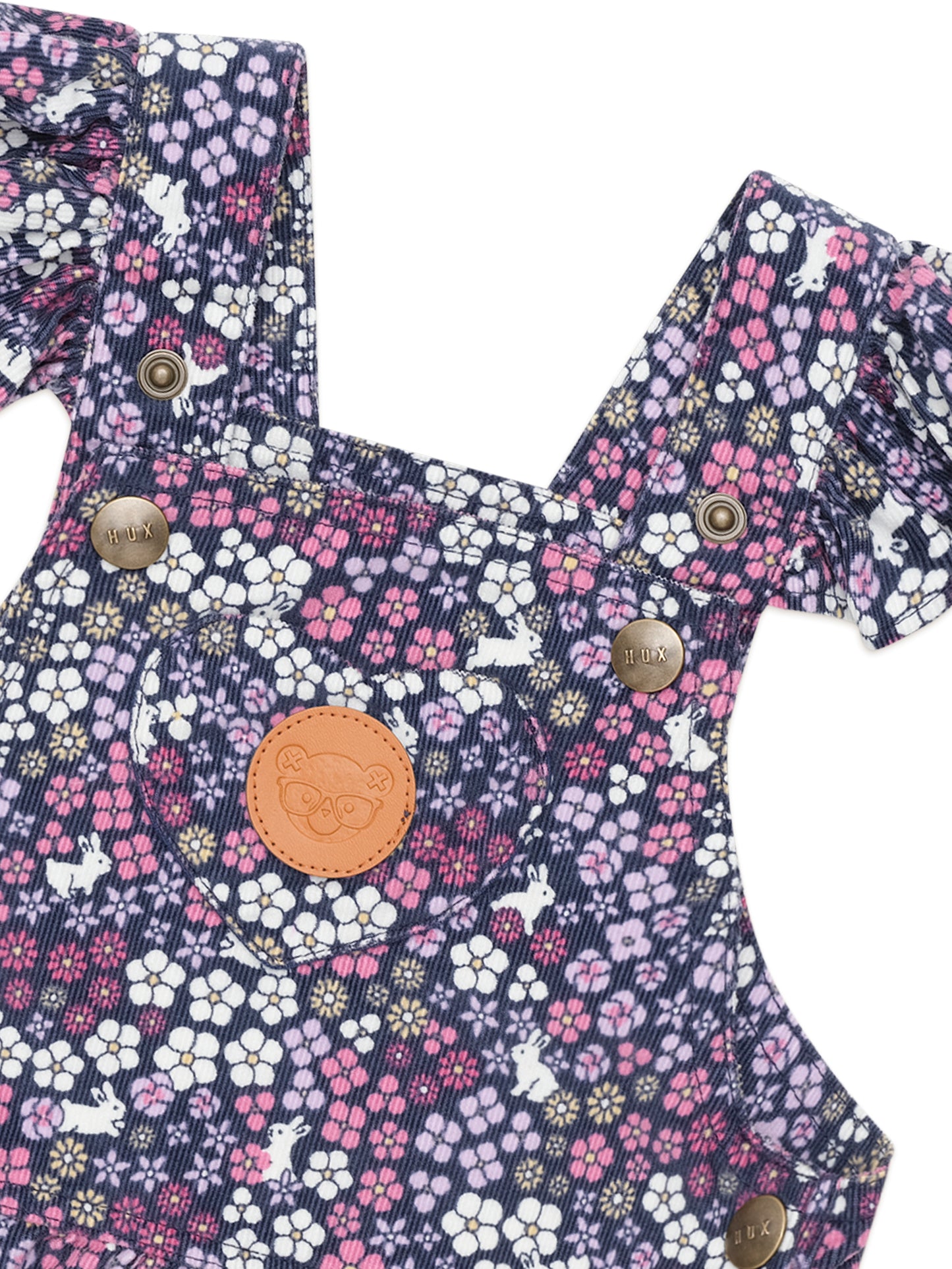 Huxbaby Midnight Flower Garden Overall Dress