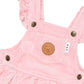 Huxbaby Blush Cord Tiered Overall Dress