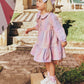 Huxbaby Rainbow Check Long Sleeve Frill Dress