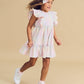 Huxbaby Rainbow Check Frill Dress Rainbow Check