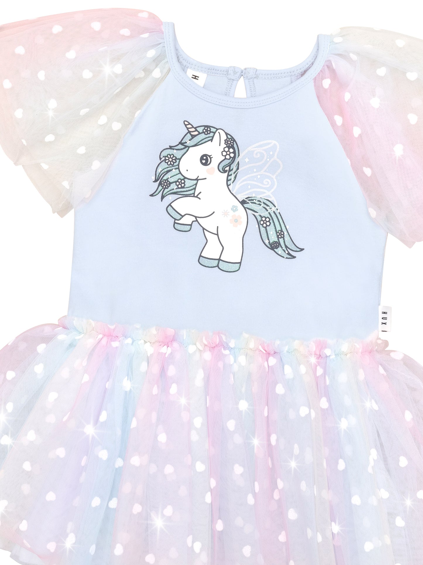 Huxbaby Flutter Unicorn Ballet Dress Pastel Rainbow