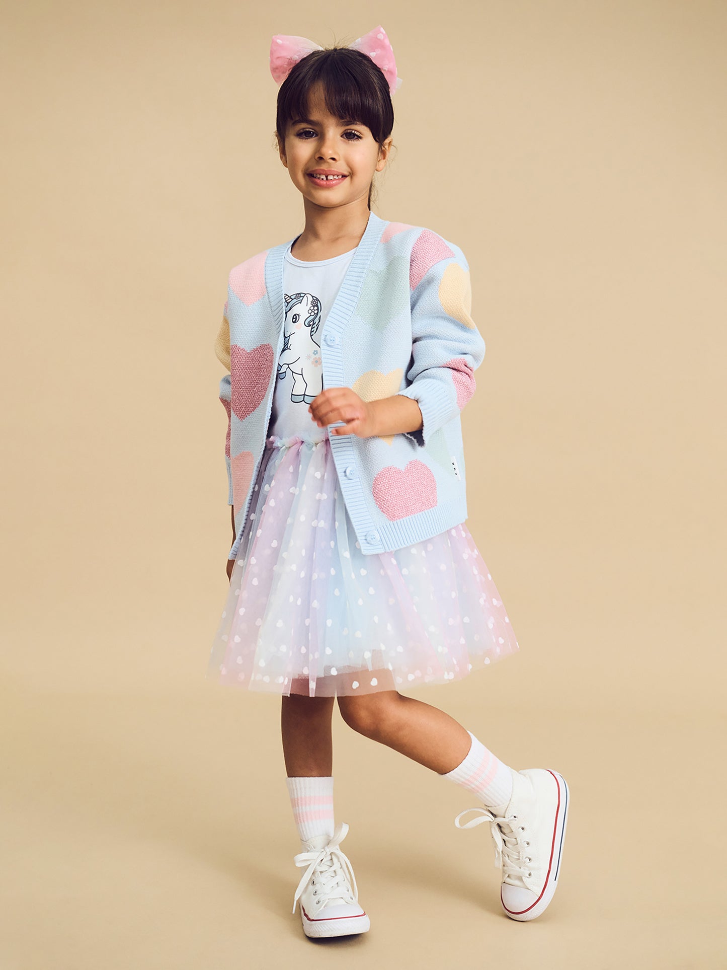 Huxbaby Flutter Unicorn Ballet Dress Pastel Rainbow