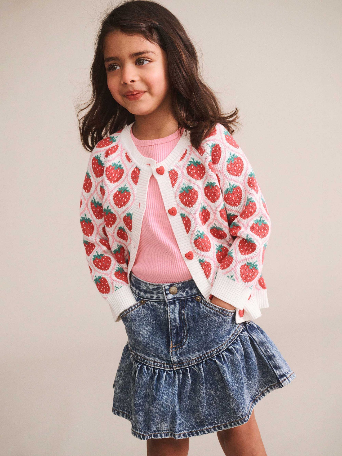 Huxbaby Dreamy Denim Tiered Skirt