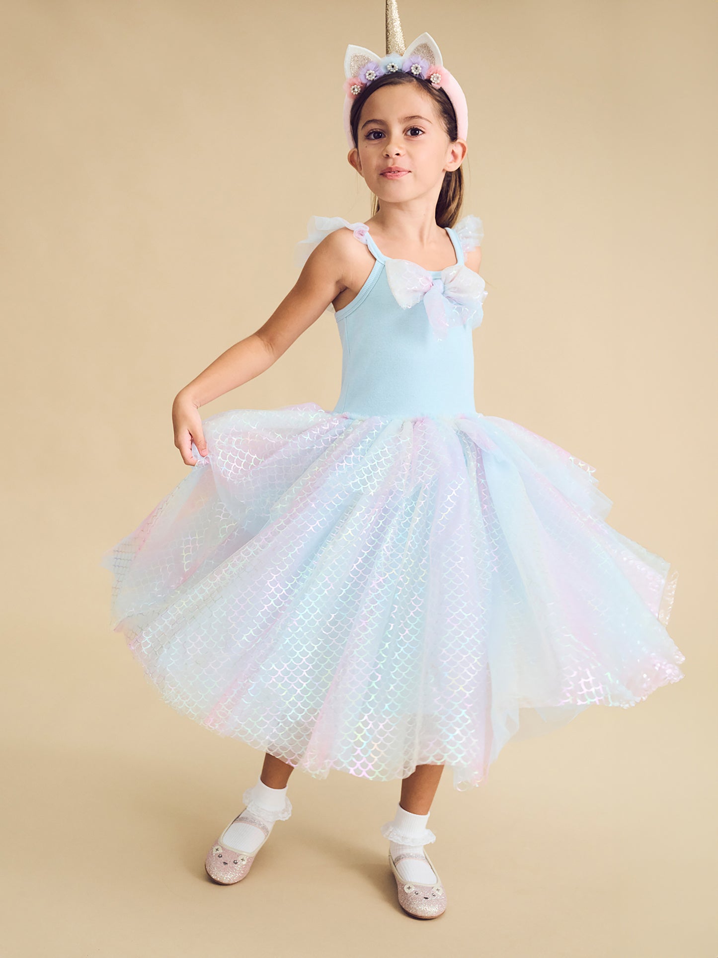 Huxbaby Princess Mermaid Dress Mint