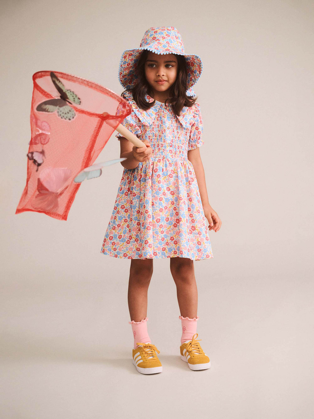 Huxbaby Tropical Floral Bow Back Dress