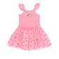 Huxbaby Tropical Fruit Embroidered Sleeveless Tulle Dress
