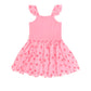 Huxbaby Tropical Fruit Embroidered Sleeveless Tulle Dress
