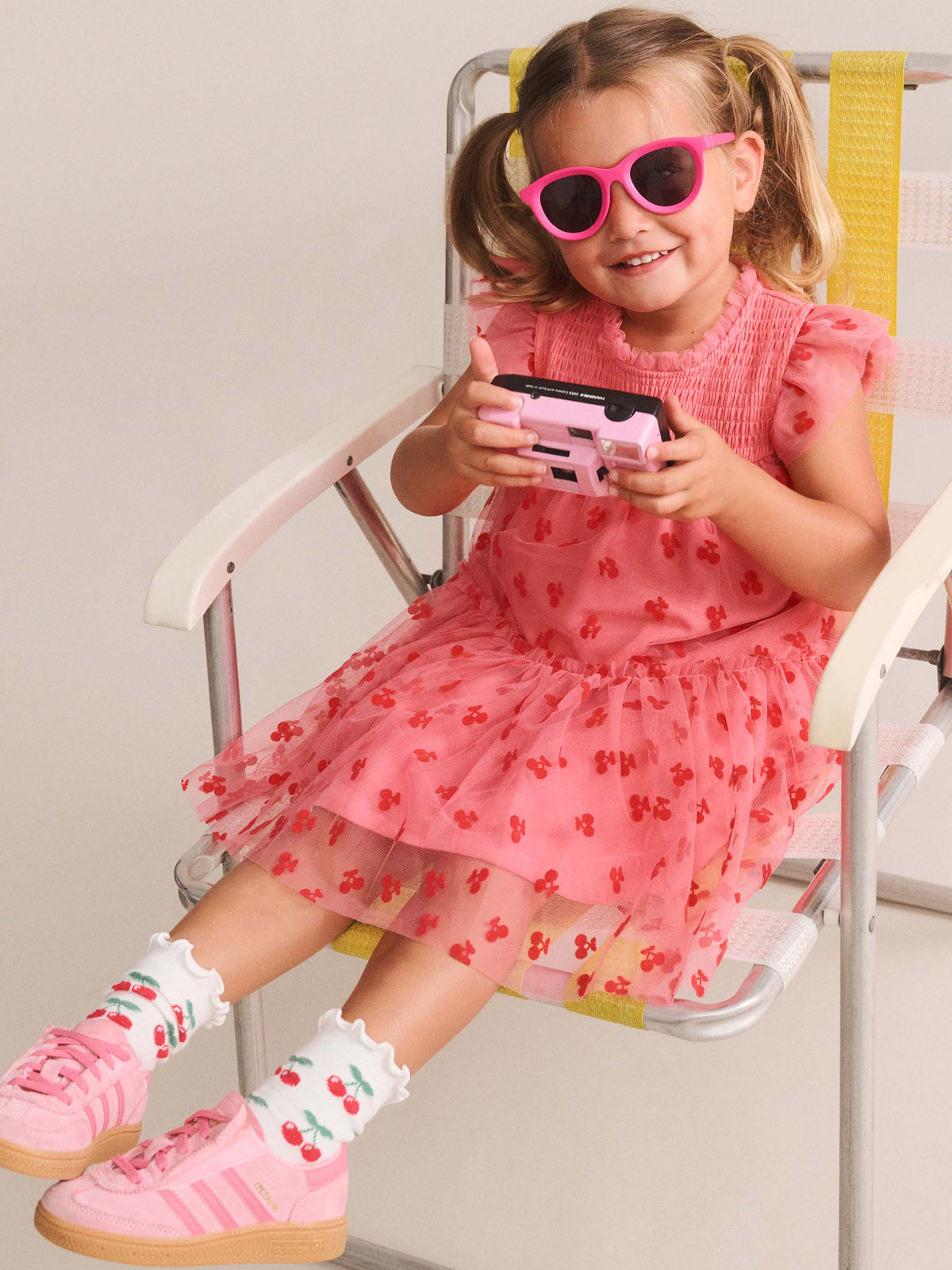 Huxbaby Tropical Glitter Fruit Tulle Dress