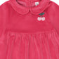 Huxbaby Very Cherry Velour Collar Dress
