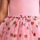 Huxbaby Strawberry Embroidery Tulle Dress