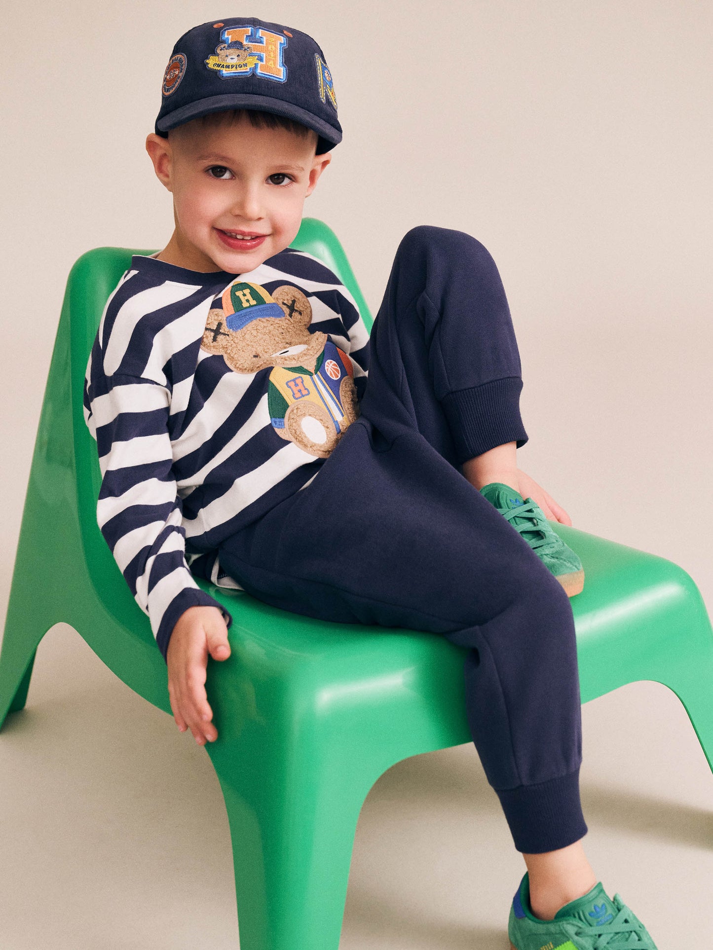 Huxbaby Varsity Hux Stripe Top