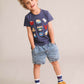 Huxbaby 9 Nautical Embroidery Tee Ink