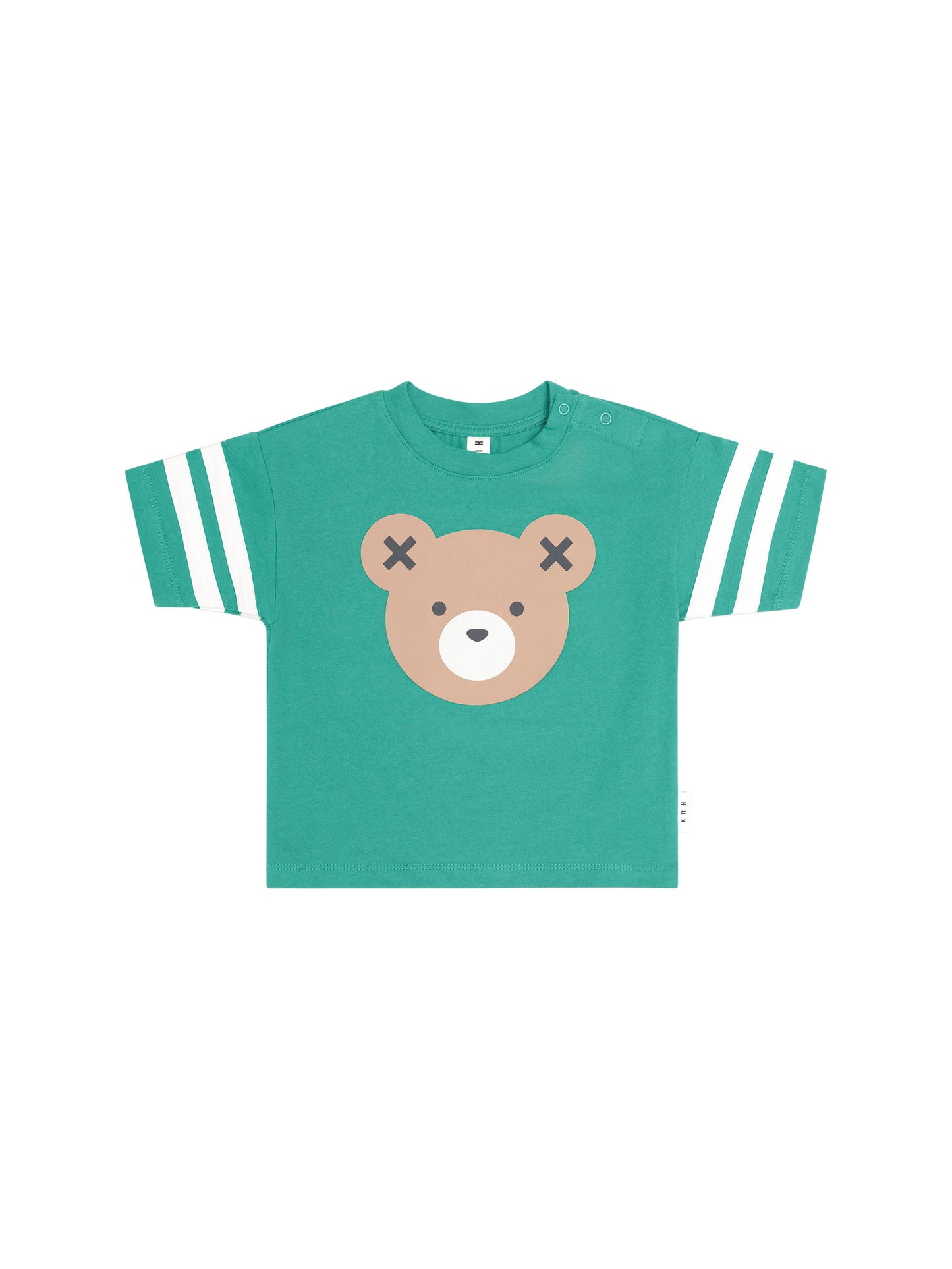 Huxbaby Huxbear Sporty Stripe Slouchy Tee Vintage Green