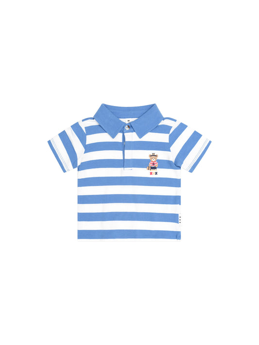 Huxbaby Nautical Stripe Standing Hux Polo