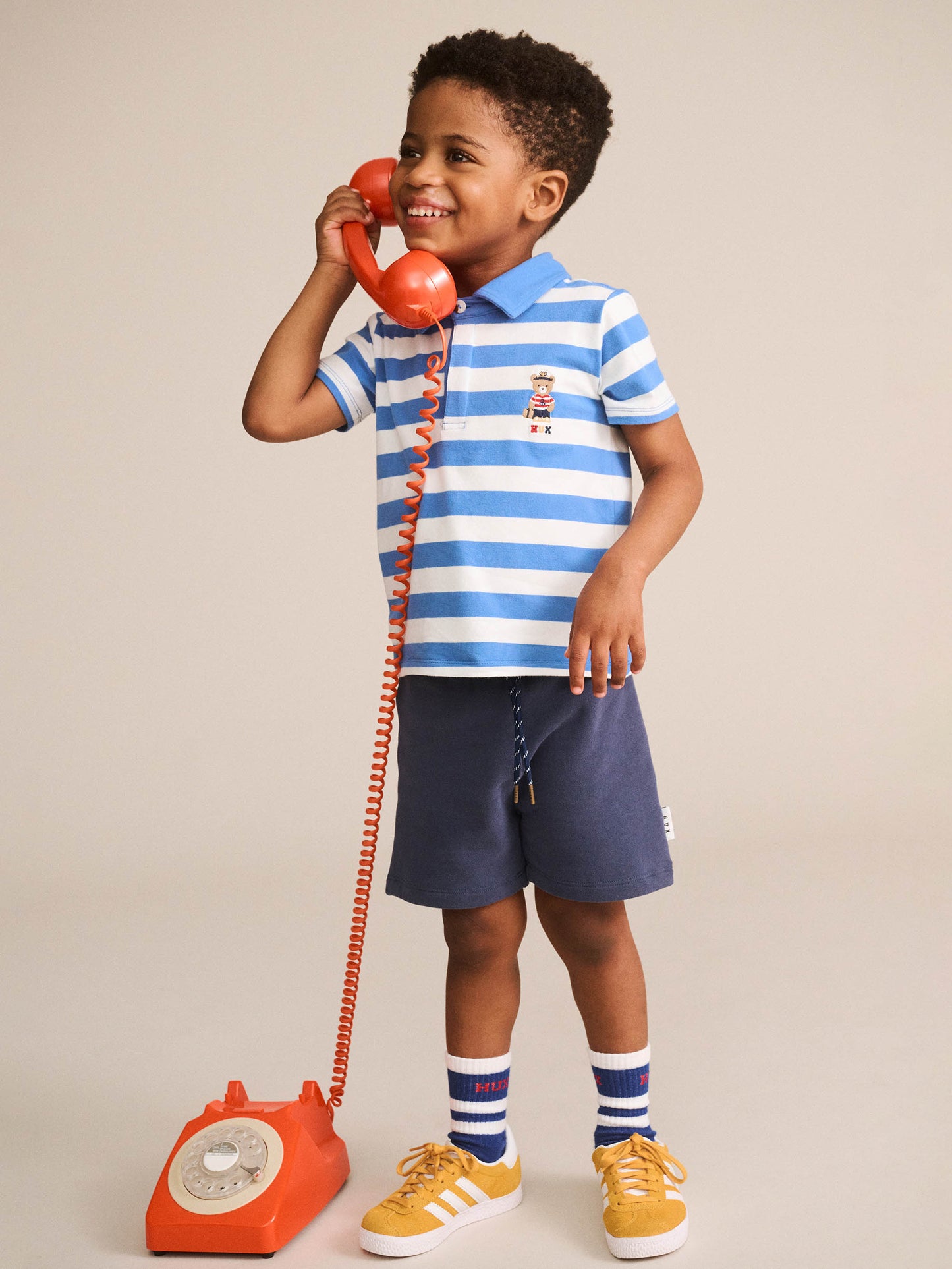 Huxbaby Nautical Stripe Standing Hux Polo
