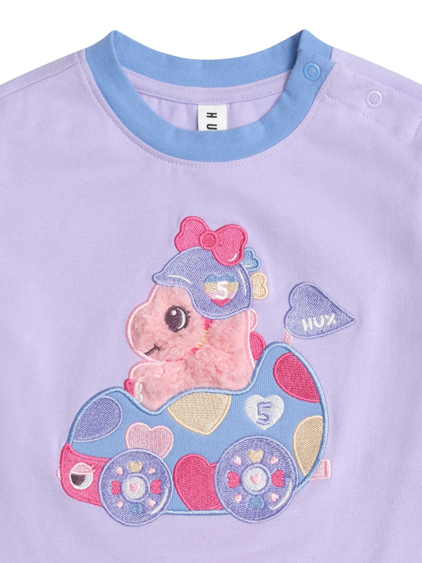 Huxbaby Racer Dino Boxy Tee Pastel
