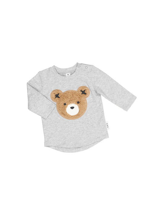 Huxbaby Huxbear Top Grey Furry