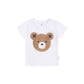 Huxbaby Furry Huxbear Crisp White Tee
