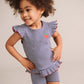 Huxbaby Ink Stripe Peplum Tee