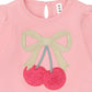 Huxbaby Cherry Bow Puff Sleeve Top
