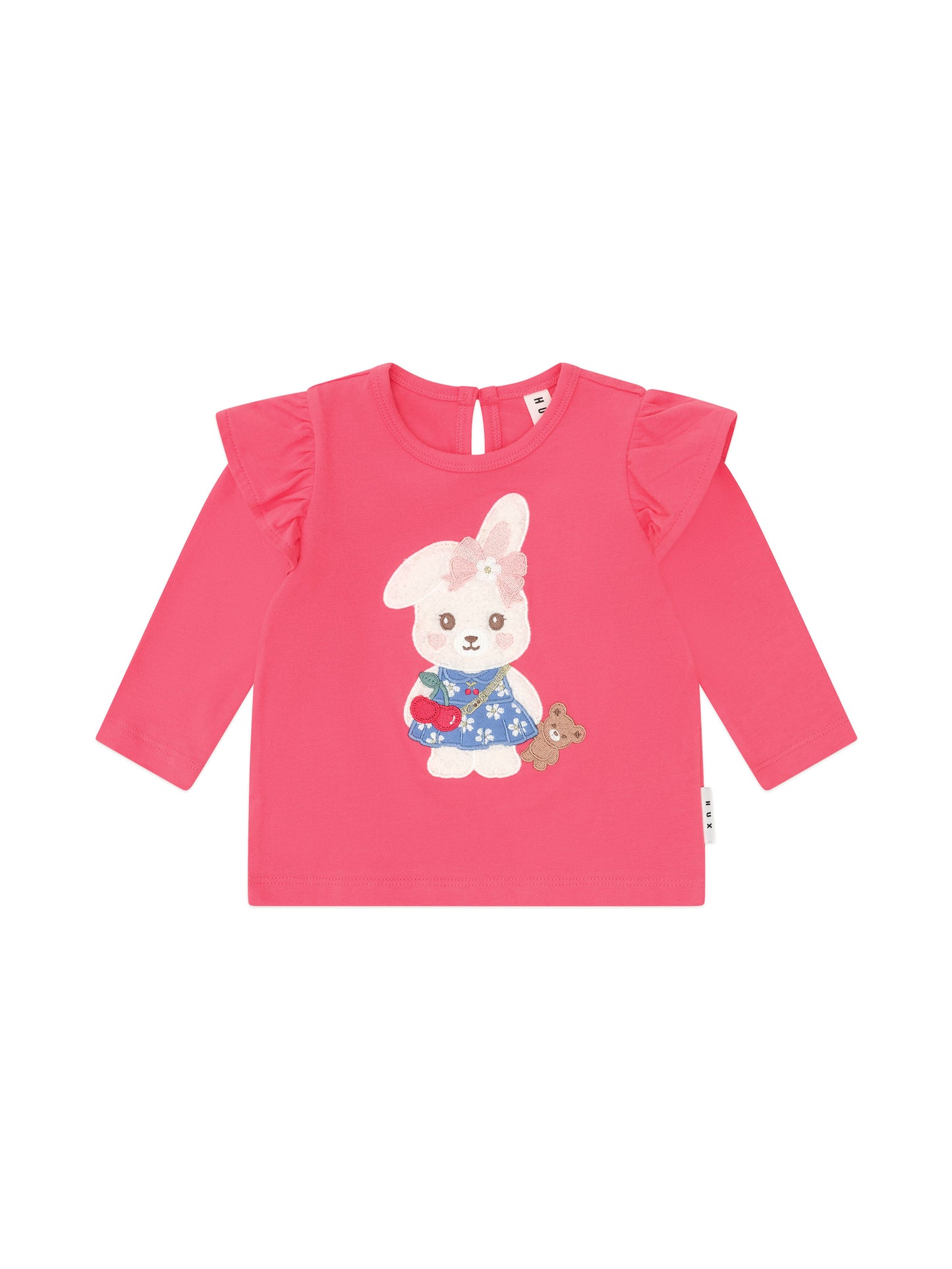 Huxbaby Flower Field Bunny Frill Top