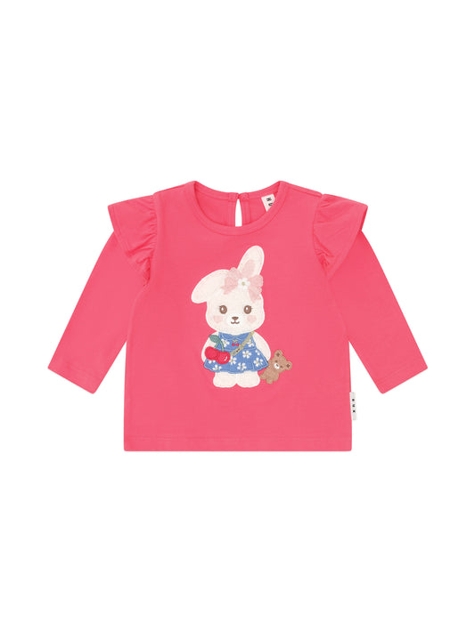 Huxbaby Flower Field Bunny Frill Top