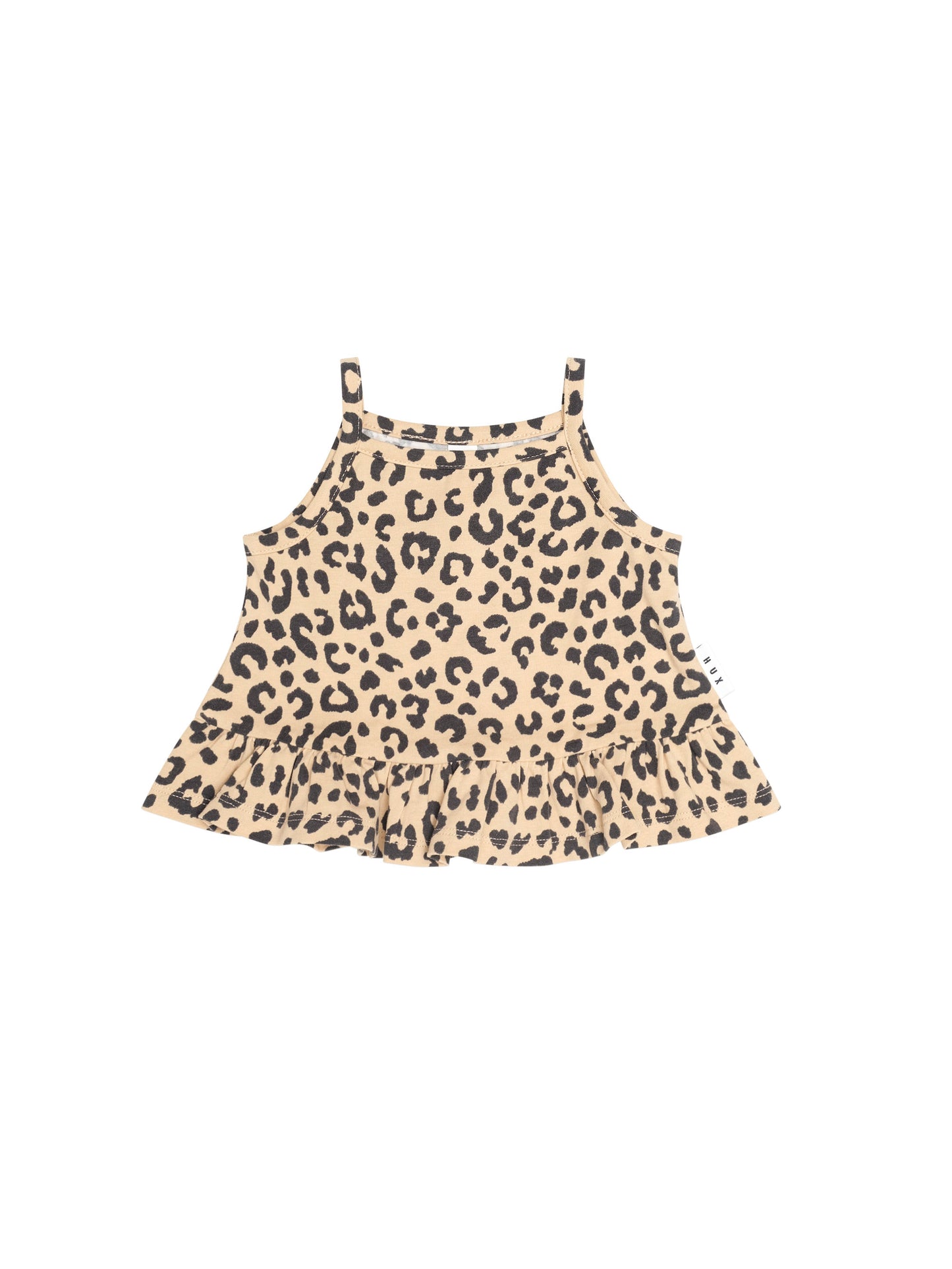 Huxbaby Leopard Peplum Tank Top