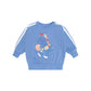 Huxbaby Baller Dino Sporty Stripe Sweatshirt Vintage Blue