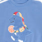 Huxbaby Baller Dino Sporty Stripe Sweatshirt Vintage Blue