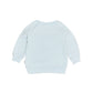 Huxbaby Furry Heart Bear Sweatshirt Blue Misty