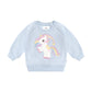 Huxbaby Rainbow Unicorn Sweatshirt Ice Water