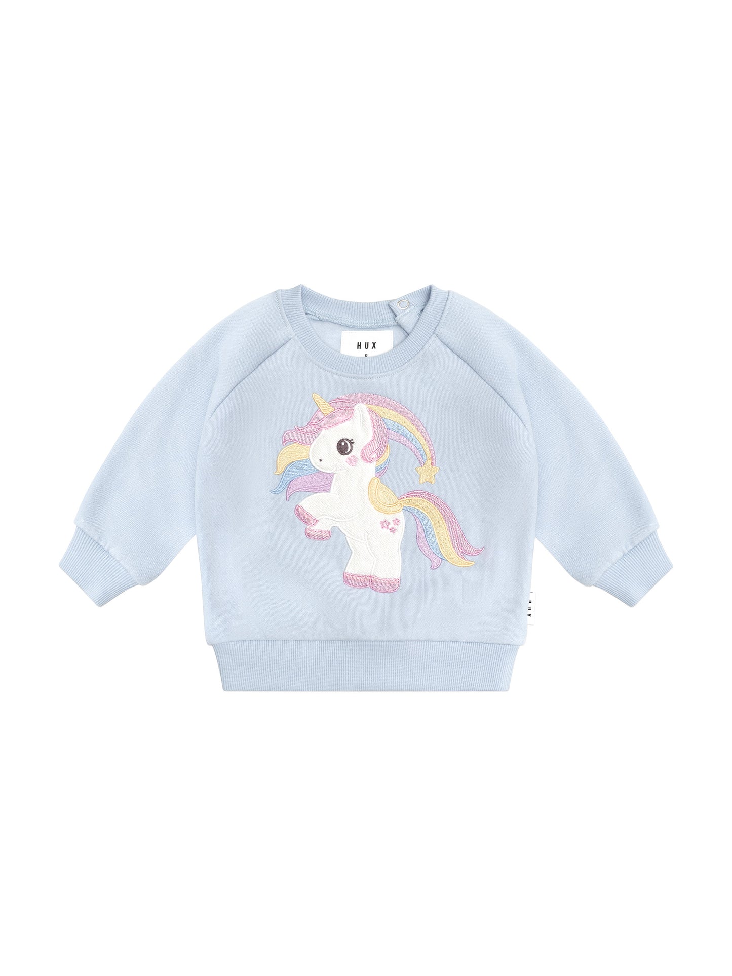 Huxbaby Rainbow Unicorn Sweatshirt Ice Water