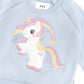 Huxbaby Rainbow Unicorn Sweatshirt Ice Water