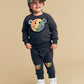 Huxbaby Smiley Rainbow Sweatshirt