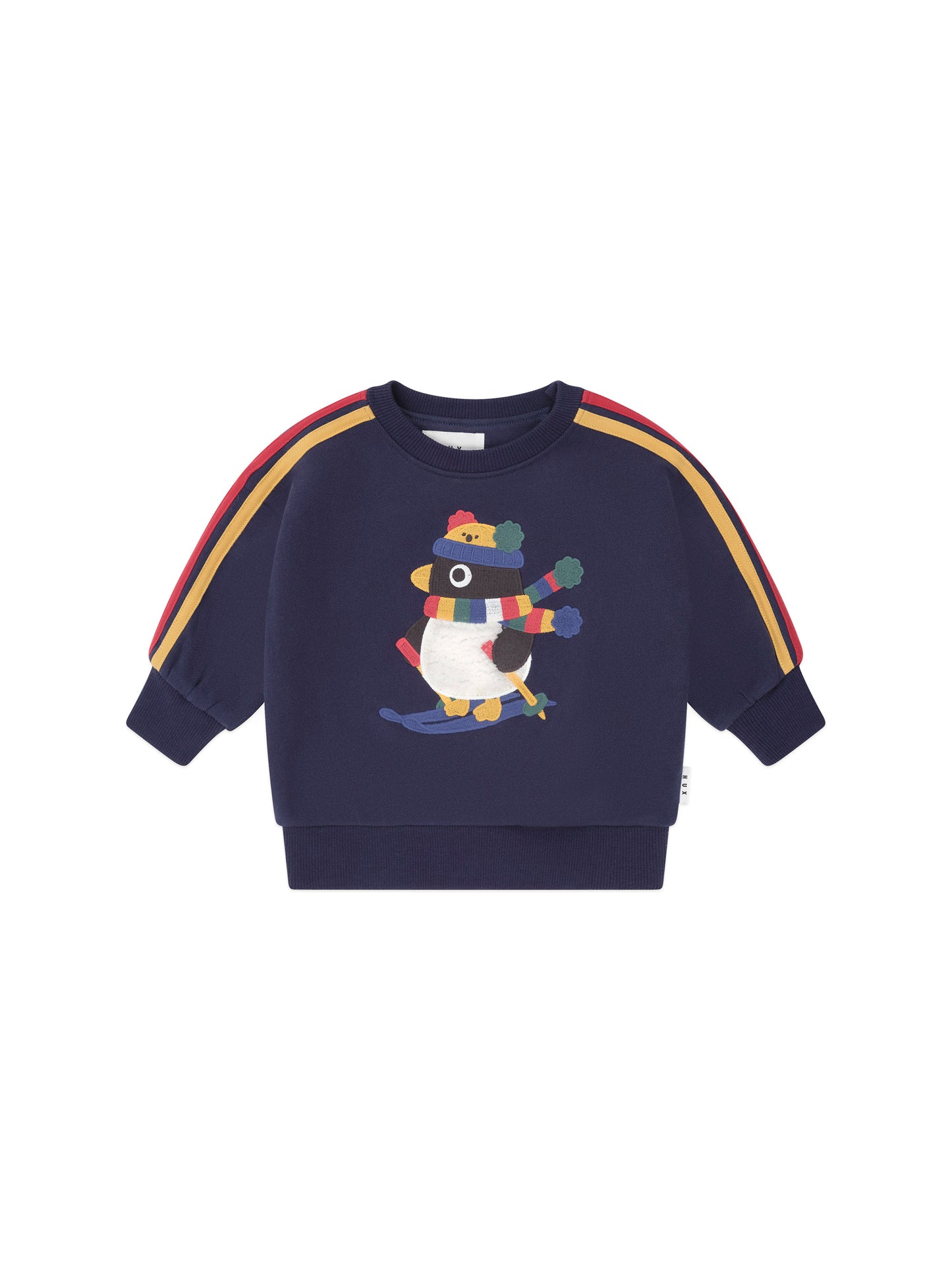 Huxbaby Ski Percy Stripe Drop Shoulder Sweatshirt