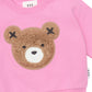 Huxbaby Fuschia Furry Huxbear Sweatshirt