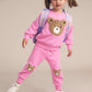 Huxbaby Fuschia Furry Huxbear Sweatshirt