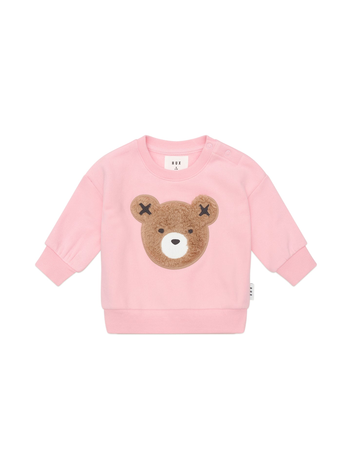 Huxbaby Blush Furry Huxbear Sweatshirt