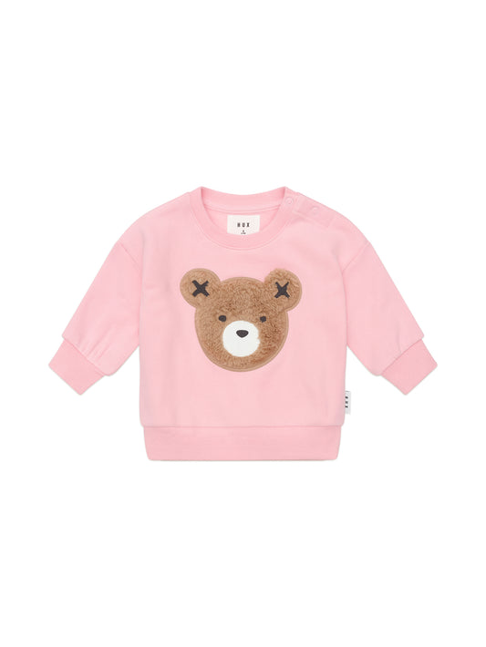 Huxbaby Blush Furry Huxbear Sweatshirt