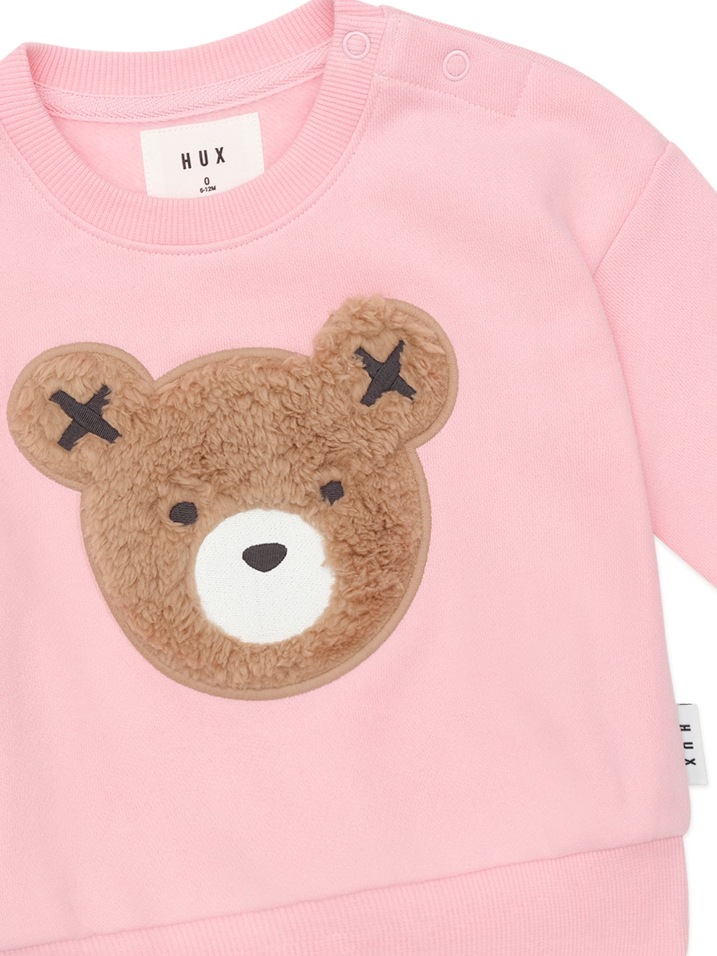 Huxbaby Blush Furry Huxbear Sweatshirt