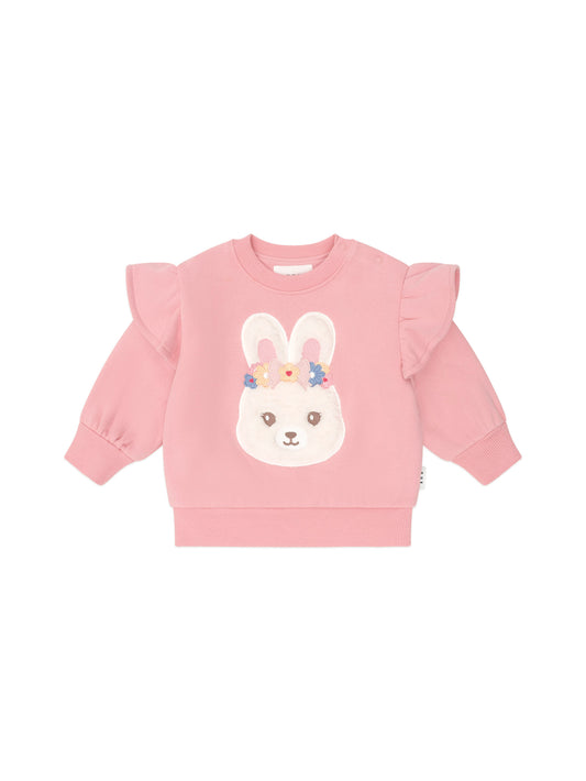 Huxbaby Flower Field Bunny Sweatshirt