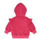 Huxbaby Very Cherry Velour Zip Hoodie