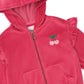 Huxbaby Very Cherry Velour Zip Hoodie