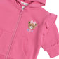 Huxbaby Zip Up Frill Hoodie Berry