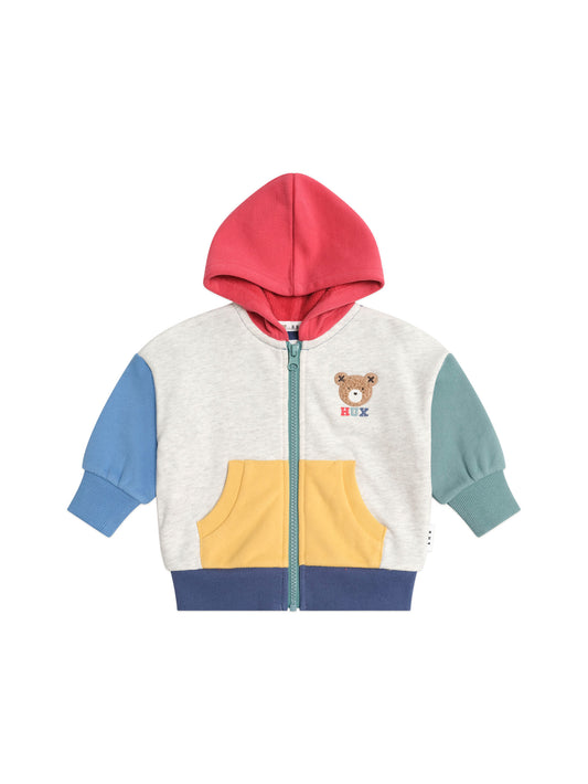 Huxbaby Huxbear Zip Up Hoodie Colour Block