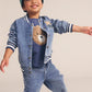 Huxbaby Dreamy Denim Bomber Jacket